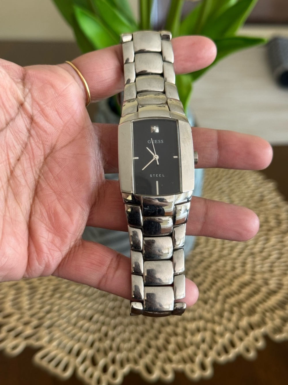 GUESS Steel Silver Men's Bracelet Watch - Silver